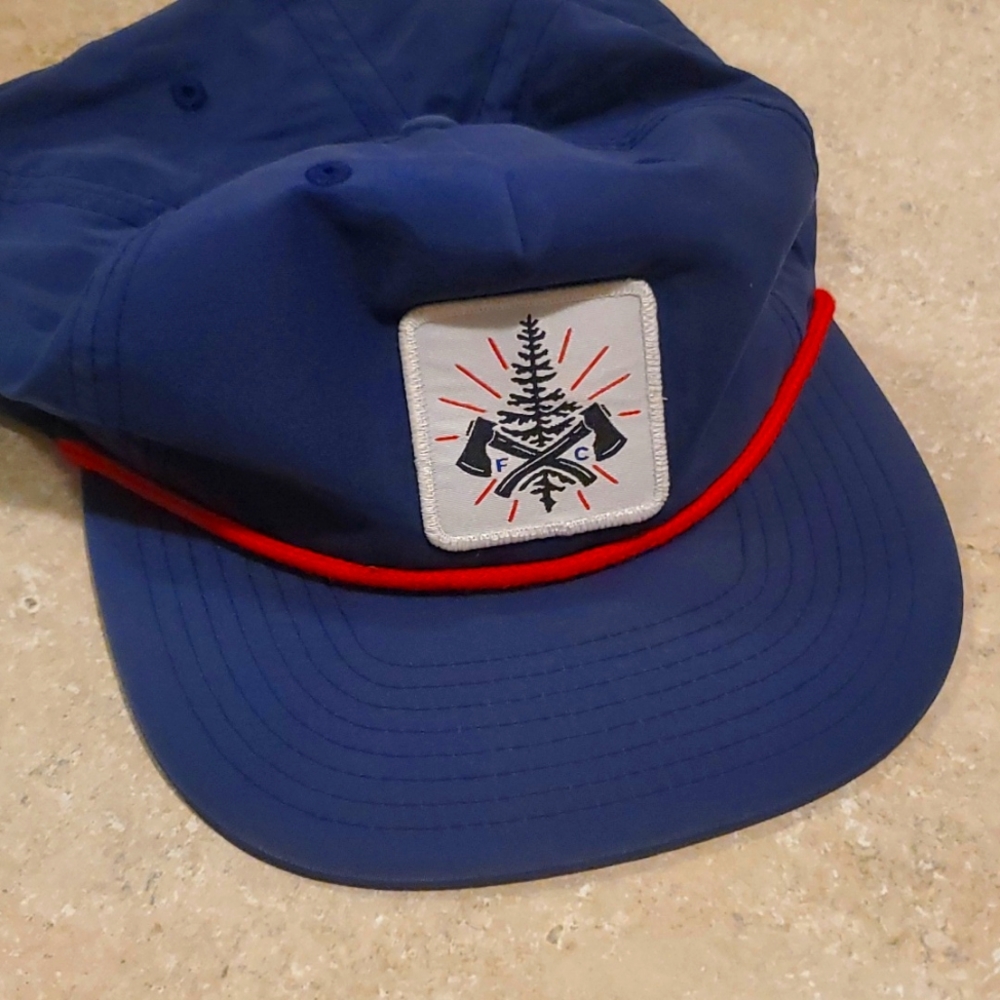Burial forestry camp blue hat
